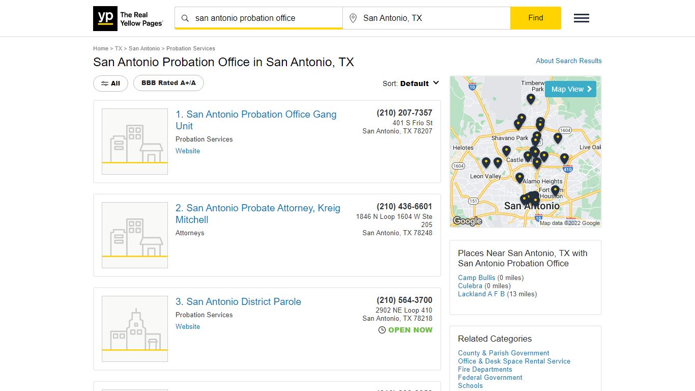 San Antonio Probation Office in San Antonio, TX - yellowpages.com