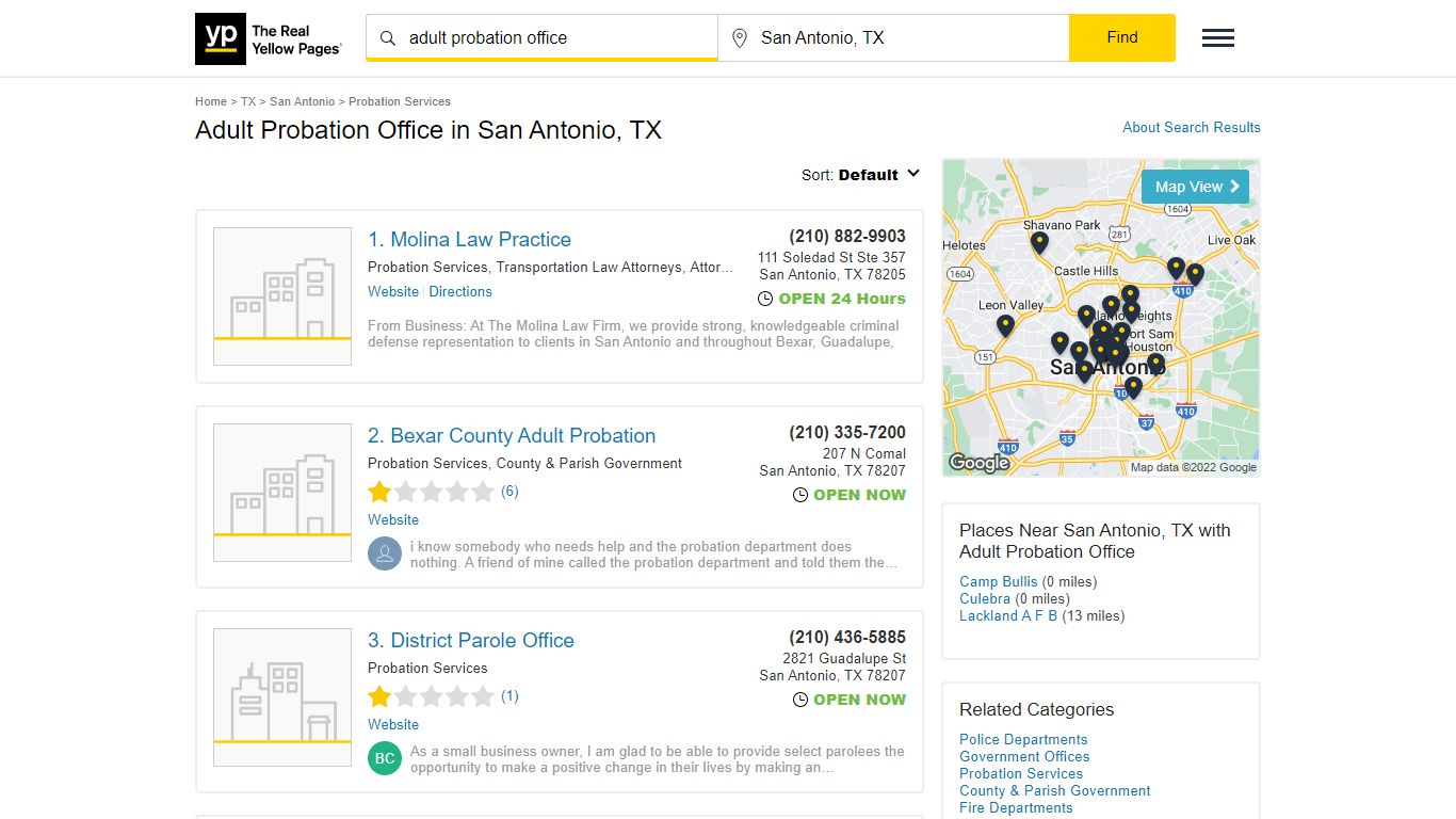 Adult Probation Office in San Antonio, TX - yellowpages.com